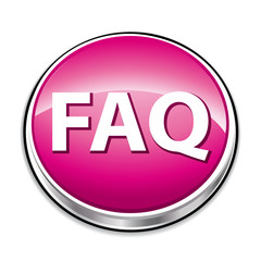 Pink faq icon button.