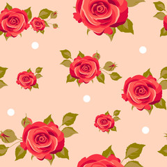 roses pattern vector