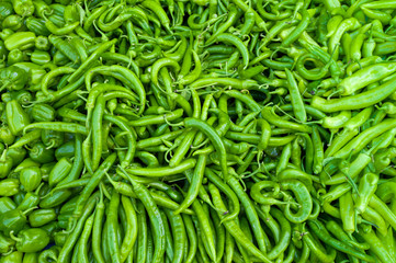 green peppers background