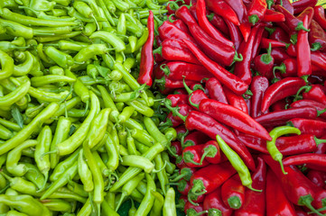 Red and Green Peppers