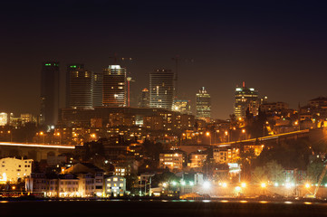 Fototapeta na wymiar Istanbul night city