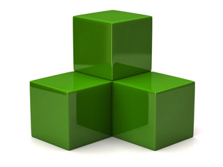 Green cubes