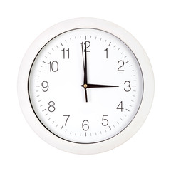 Clock face showing three o'clock