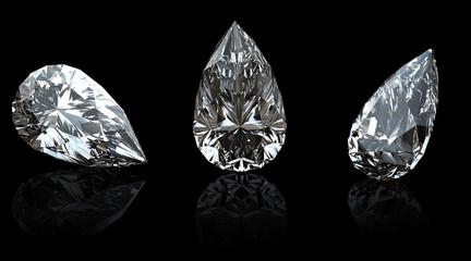 Gemstome shape of pear