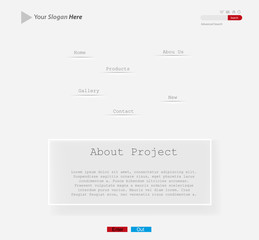 Website template design, easy all editable