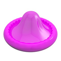 condom isolated on white