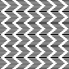 Seamless geometric zigzag pattern. Striped texture.
