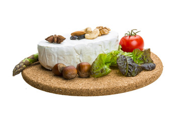 Fresh soft brie cheese