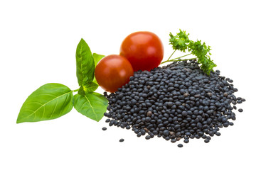 Black lentils