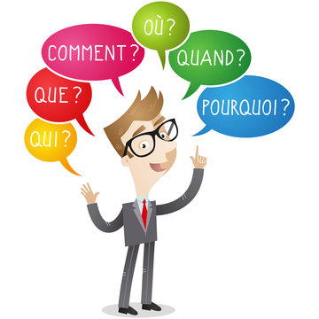 Businessman, qui, que, comment, o&ugrave;, quand, pourquoi