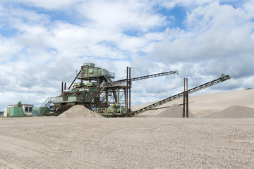 Förderanlage in Kiesgrube