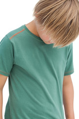 Boy looking down