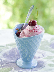 Cherry ice-cream