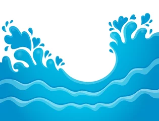Wall murals For kids Water splash theme image 7