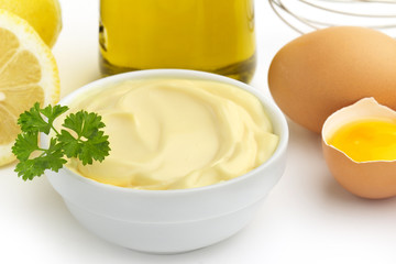 bowl of mayonnaise