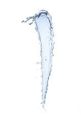 Obraz na płótnie Canvas blue water splash isolated on white background