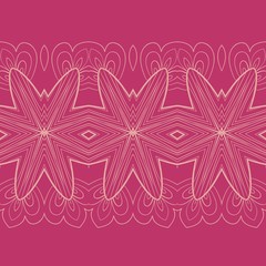 Vector horizontal seamless pattern background ornament