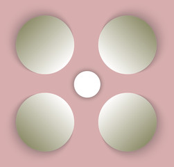 Abstract colored circles background