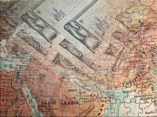 Middle east and US currency Puzzle