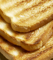 pile of fresh baked toast