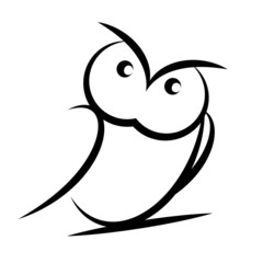 Naklejka premium Cartoon owl