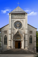 Fototapeta premium Roman Catholic Church in Yalta, Crimea, Ukraine