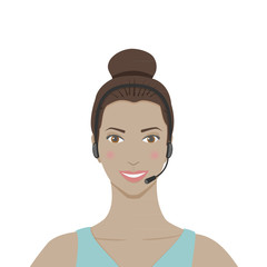 Woman smiling customer service