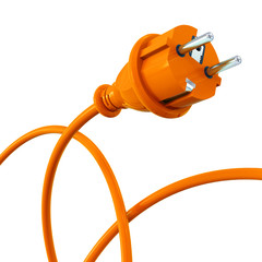 Orange power plug - dynamic