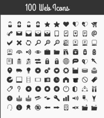 100 Web icons