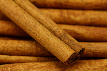 Cinnamon sticks closeup