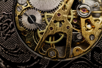 Watch gears very close up - 53599391