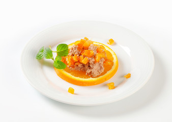 Savory spread with orange