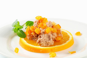 Savory spread with orange