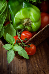 Fresh organic vegetables