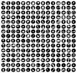 Collection of 225 doodled icons for every ocasion