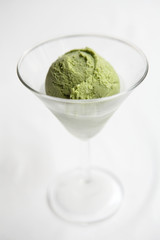 Green tea ice cream