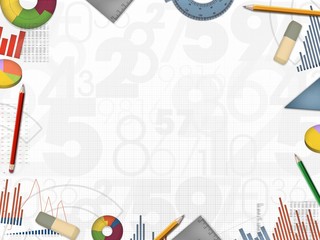 business financial numbers background frame illustration