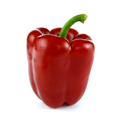 Red Bell Pepper on a white background