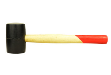 Rubber mallet with clipping path