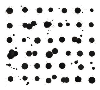 Black Ink Stain Spot Collection