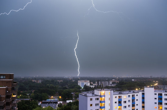 Hamburg Thunderstorm Lightning