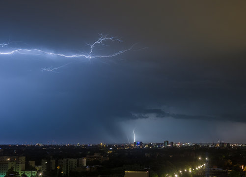 Hamburg Thunderstorm Lightning