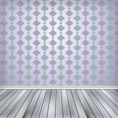 Empty room, interior with wallpaper. High resolution texture bac