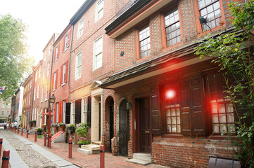 Obraz premium the oldest street in the United states- Elfreth's alley