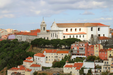 Cityscape of Lisbon, Portugal buildings