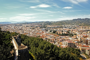 Obraz premium Malaga buildings view