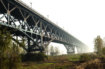 Fototapeta na wymiar Nanjing Yangtze River Bridge, built in 1968