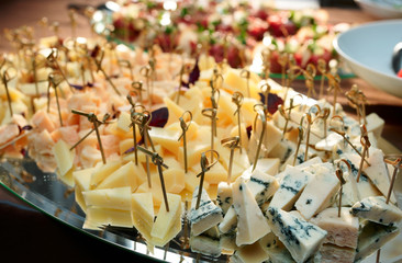 Cheese on platter
