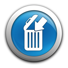 jeter à la poubelle sur bouton bleu