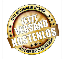 Icon Button Jetzt Kostenloser Versand Gold